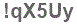 The text to enter in the texbox below is: !qX5Uy