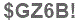 The text to enter in the texbox below is: $GZ6B!