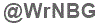 The text to enter in the texbox below is: @WrNBG