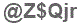 The text to enter in the texbox below is: @Z$Qjr