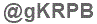 The text to enter in the texbox below is: @gKRPB