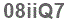 The text to enter in the texbox below is: 08iiQ7