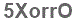 The text to enter in the texbox below is: 5XorrO