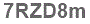 The text to enter in the texbox below is: 7RZD8m