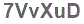 The text to enter in the texbox below is: 7VvXuD
