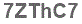 The text to enter in the texbox below is: 7ZThC7