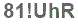 The text to enter in the texbox below is: 81!UhR