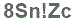 The text to enter in the texbox below is: 8Sn!Zc