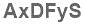 The text to enter in the texbox below is: AxDFyS
