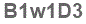 The text to enter in the texbox below is: B1w1D3