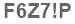 The text to enter in the texbox below is: F6Z7!P