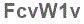 The text to enter in the texbox below is: FcvW1v