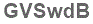The text to enter in the texbox below is: GVSwdB