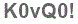 The text to enter in the texbox below is: K0vQ0!