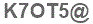 The text to enter in the texbox below is: K7OT5@