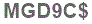 The text to enter in the texbox below is: MGD9C$
