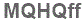 The text to enter in the texbox below is: MQHQff
