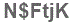 The text to enter in the texbox below is: N$FtjK