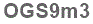 The text to enter in the texbox below is: OGS9m3