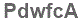 The text to enter in the texbox below is: PdwfcA