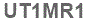 The text to enter in the texbox below is: UT1MR1