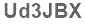 The text to enter in the texbox below is: Ud3JBX