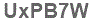 The text to enter in the texbox below is: UxPB7W