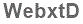 The text to enter in the texbox below is: WebxtD