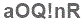 The text to enter in the texbox below is: aOQ!nR