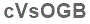The text to enter in the texbox below is: cVsOGB