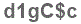 The text to enter in the texbox below is: d1gC$c