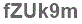 The text to enter in the texbox below is: fZUk9m