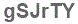 The text to enter in the texbox below is: gSJrTY