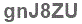 The text to enter in the texbox below is: gnJ8ZU
