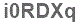 The text to enter in the texbox below is: i0RDXq
