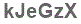 The text to enter in the texbox below is: kJeGzX