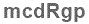The text to enter in the texbox below is: mcdRgp