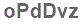 The text to enter in the texbox below is: oPdDvz