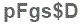 The text to enter in the texbox below is: pFgs$D