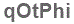 The text to enter in the texbox below is: qOtPhi