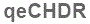 The text to enter in the texbox below is: qeCHDR