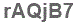 The text to enter in the texbox below is: rAQjB7