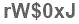 The text to enter in the texbox below is: rW$0xJ