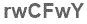 The text to enter in the texbox below is: rwCFwY