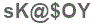 The text to enter in the texbox below is: sK@$OY