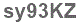 The text to enter in the texbox below is: sy93KZ