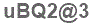The text to enter in the texbox below is: uBQ2@3