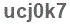 The text to enter in the texbox below is: ucj0k7