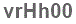 The text to enter in the texbox below is: vrHh00