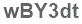 The text to enter in the texbox below is: wBY3dt